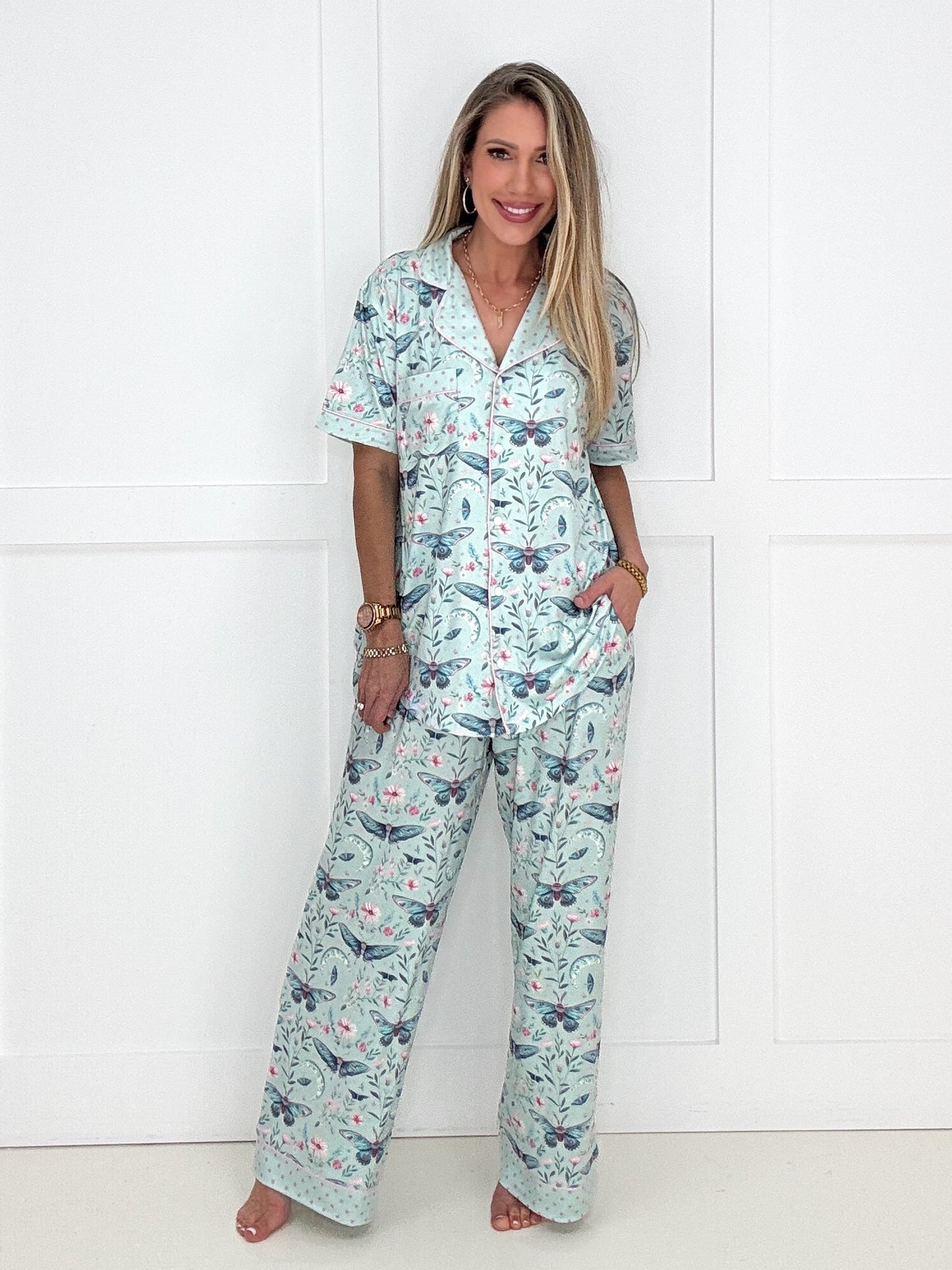 Preorder Shirley & Stone Mintveil Pants Pajamas