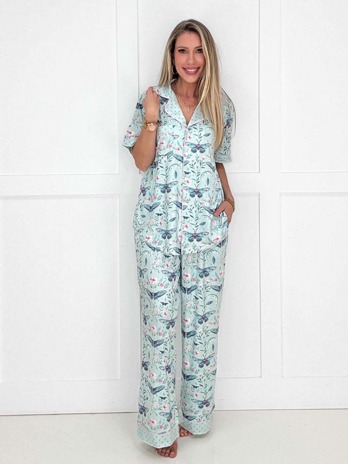 Preorder Shirley & Stone Mintveil Pants Pajamas