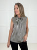 Black Preppy Perfection Blouse-100 Short Sleeves- Simply Simpson's Boutique is a Women's Online Fashion Boutique Located in Jupiter, Florida