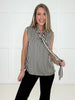 Black Preppy Perfection Blouse-100 Short Sleeves- Simply Simpson's Boutique is a Women's Online Fashion Boutique Located in Jupiter, Florida