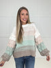 Mint Bubble Sweater-150 Sweaters- Simply Simpson's Boutique is a Women's Online Fashion Boutique Located in Jupiter, Florida
