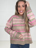 Pink Passion Fair Isle Sweater-150 Sweaters- Simply Simpson's Boutique is a Women's Online Fashion Boutique Located in Jupiter, Florida