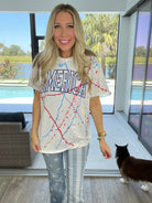 America Paint Splatter Graphic Tee-140 Graphic Tees- Simply Simpson's Boutique is a Women's Online Fashion Boutique Located in Jupiter, Florida