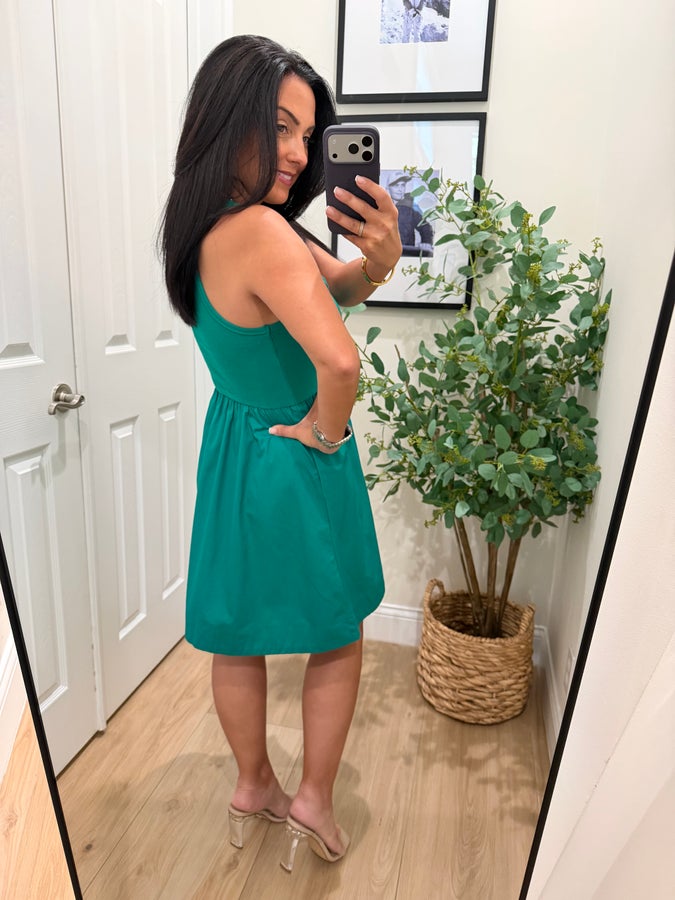 Erica Green Midi Dress- Simply Simpson's Boutique is a Women's Online Fashion Boutique Located in Jupiter, Florida
