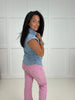 Brooke Light Denim Sleeveless Shirt- Simply Simpson's Boutique is a Women's Online Fashion Boutique Located in Jupiter, Florida