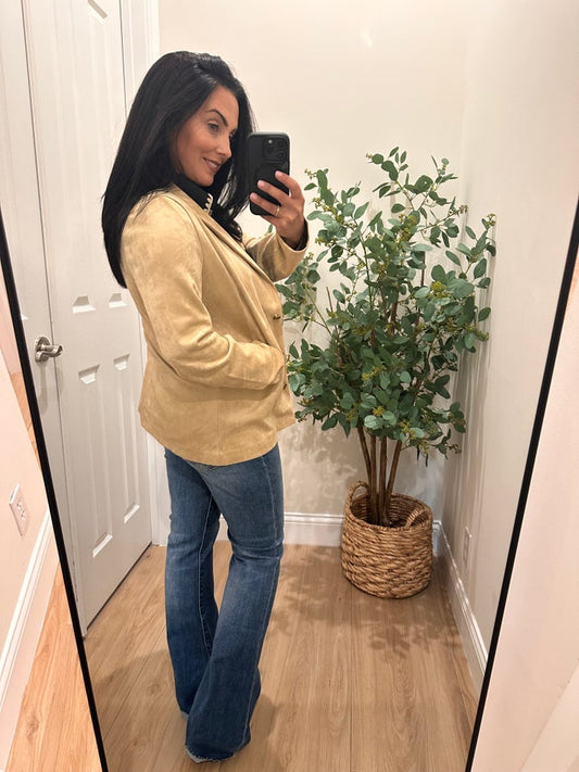 Erica Suede Blazer- Simply Simpson's Boutique is a Women's Online Fashion Boutique Located in Jupiter, Florida
