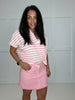Pink Striped Collared Top- Simply Simpson's Boutique is a Women's Online Fashion Boutique Located in Jupiter, Florida