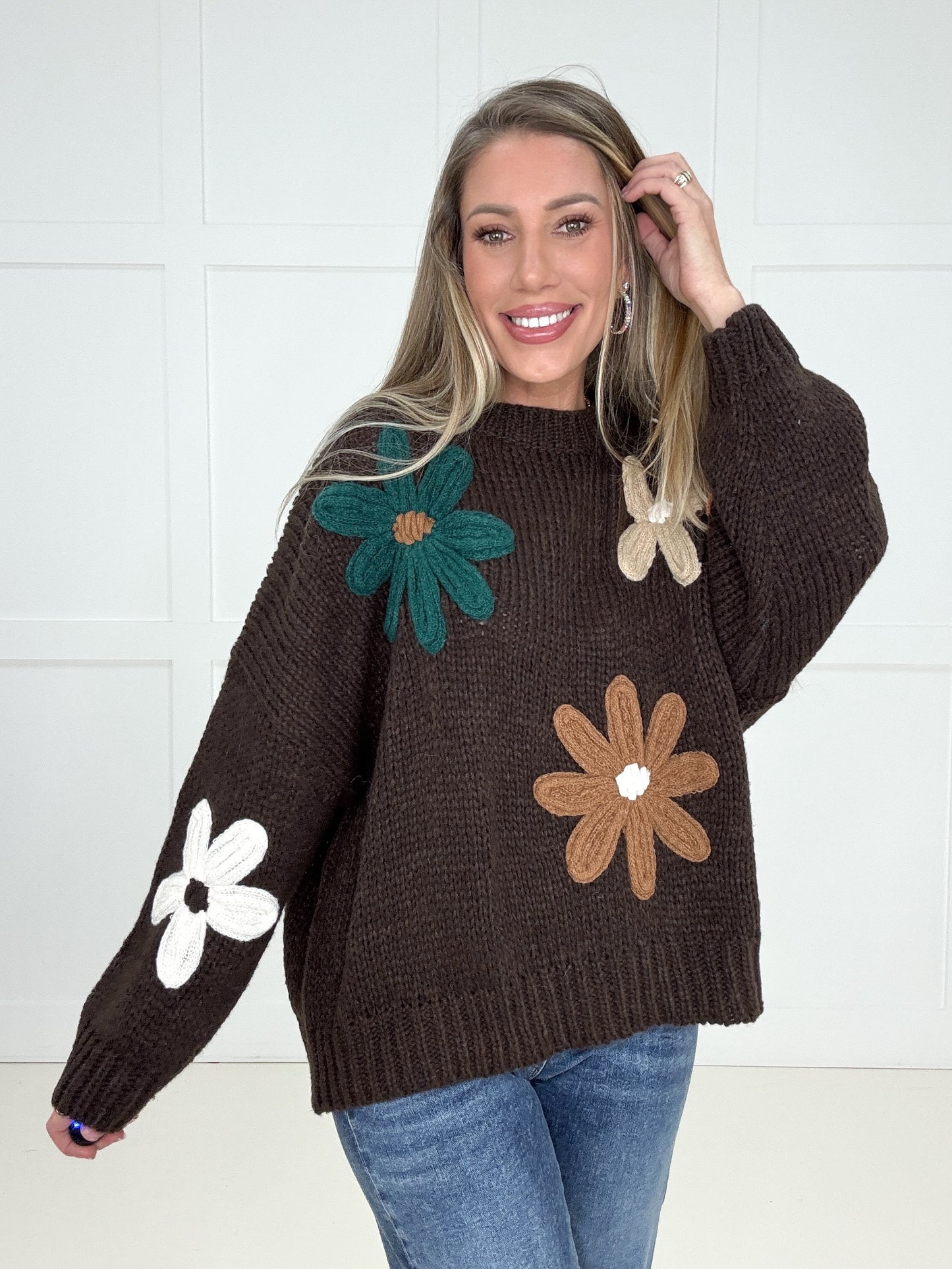 Petal Parade Sweater-150 Sweaters- Simply Simpson's Boutique is a Women's Online Fashion Boutique Located in Jupiter, Florida