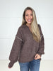 Brown Whipstitch Wanderer Sweater-150 Sweaters- Simply Simpson's Boutique is a Women's Online Fashion Boutique Located in Jupiter, Florida
