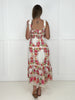 Red Wildflower Romance Smocked Dress-240 Dresses- Simply Simpson's Boutique is a Women's Online Fashion Boutique Located in Jupiter, Florida