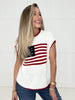 White American Babe Knit Top-100 Short Sleeves- Simply Simpson's Boutique is a Women's Online Fashion Boutique Located in Jupiter, Florida