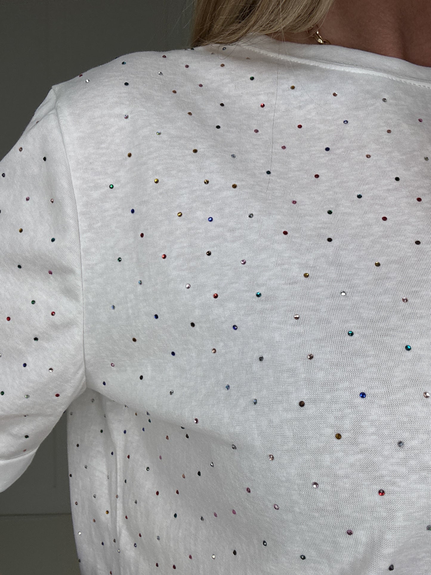 Remy Rhinestone Embellished Top-100 Short Sleeves- Simply Simpson's Boutique is a Women's Online Fashion Boutique Located in Jupiter, Florida