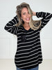 Midnight Sparkle Striped Top-110 Long Sleeves- Simply Simpson's Boutique is a Women's Online Fashion Boutique Located in Jupiter, Florida