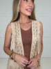 Cream Desert Dusk Fringe Vest-120 Sleeveless- Simply Simpson's Boutique is a Women's Online Fashion Boutique Located in Jupiter, Florida
