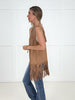Camel Desert Dusk Fringe Vest-120 Sleeveless- Simply Simpson's Boutique is a Women's Online Fashion Boutique Located in Jupiter, Florida