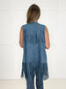 Blue Desert Dusk Fringe Vest-120 Sleeveless- Simply Simpson's Boutique is a Women's Online Fashion Boutique Located in Jupiter, Florida