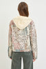 Risen Boho Bliss Denim Patchwork Hooded Jacket