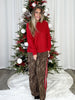 Leopard Trouser Red Side Panel Pants-210 Other Bottoms- Simply Simpson's Boutique is a Women's Online Fashion Boutique Located in Jupiter, Florida