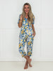 PREORDER Shirley & Stone Lovely Lemons Pajamas-220 Lounge wear/Pajamas- Simply Simpson's Boutique is a Women's Online Fashion Boutique Located in Jupiter, Florida
