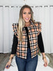 Park Ave Plaid Puffer Vest-180 Outerwear- Simply Simpson's Boutique is a Women's Online Fashion Boutique Located in Jupiter, Florida