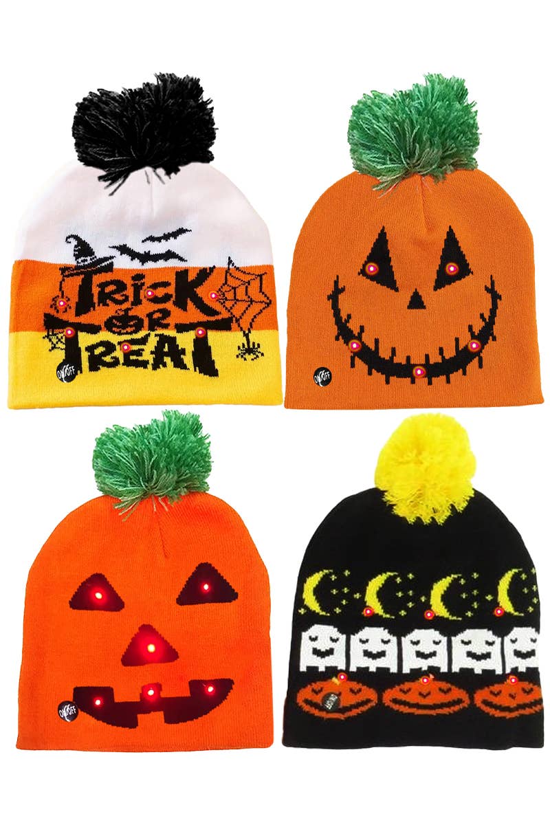 Halloween Light Up Beanie-290 Home/Gift- Simply Simpson's Boutique is a Women's Online Fashion Boutique Located in Jupiter, Florida