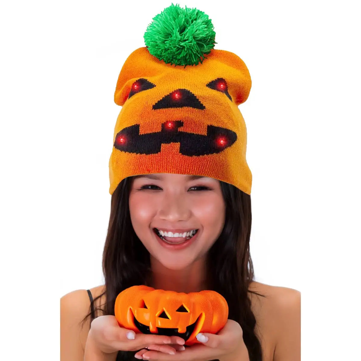 Halloween Light Up Beanie-290 Home/Gift- Simply Simpson's Boutique is a Women's Online Fashion Boutique Located in Jupiter, Florida