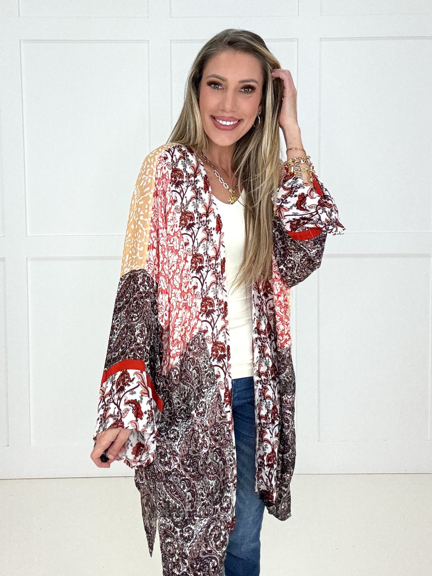 Fire Free Spirit Kimono-180 Outerwear- Simply Simpson's Boutique is a Women's Online Fashion Boutique Located in Jupiter, Florida