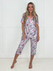 Sunkissed Summer Shirley & Stone Capri Pajamas-220 Lounge wear/Pajamas- Simply Simpson's Boutique is a Women's Online Fashion Boutique Located in Jupiter, Florida