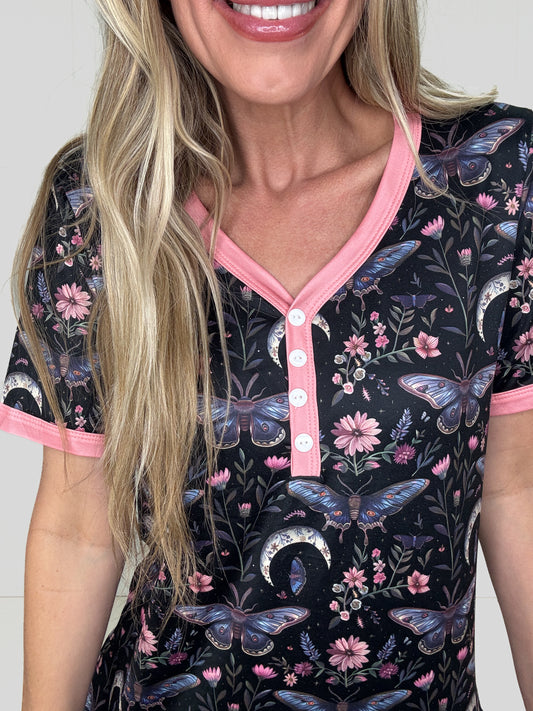 PREORDER Shirley & Stone Moonveil Pajamas-220 Lounge wear/Pajamas- Simply Simpson's Boutique is a Women's Online Fashion Boutique Located in Jupiter, Florida