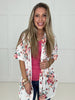 Rosy Bloom Short Sleeve Button Down Top-100 Short Sleeves- Simply Simpson's Boutique is a Women's Online Fashion Boutique Located in Jupiter, Florida