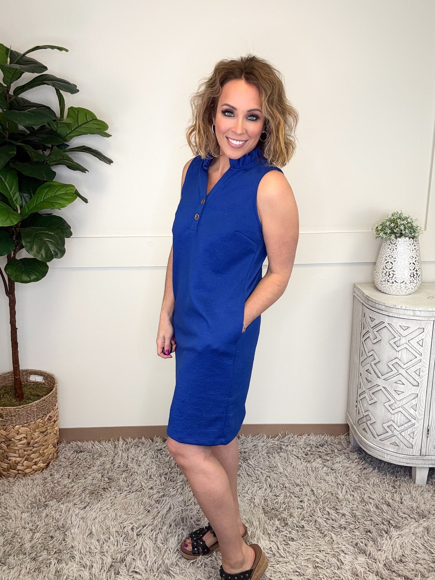Dear Scarlett Besties & Brunch Jacquard Dress-240 Dresses- Simply Simpson's Boutique is a Women's Online Fashion Boutique Located in Jupiter, Florida