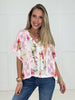 POL Blush Bloom Top-100 Short Sleeves- Simply Simpson's Boutique is a Women's Online Fashion Boutique Located in Jupiter, Florida