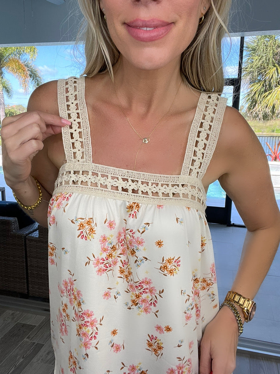 Peaches N Cream Tank-120 Sleeveless- Simply Simpson's Boutique is a Women's Online Fashion Boutique Located in Jupiter, Florida