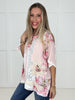 POL Pink Floral Patch Top-100 Short Sleeves- Simply Simpson's Boutique is a Women's Online Fashion Boutique Located in Jupiter, Florida