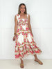 Red Wildflower Romance Smocked Dress-240 Dresses- Simply Simpson's Boutique is a Women's Online Fashion Boutique Located in Jupiter, Florida