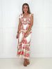 Red Wildflower Romance Smocked Dress-240 Dresses- Simply Simpson's Boutique is a Women's Online Fashion Boutique Located in Jupiter, Florida