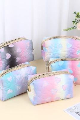 Pastel Heart Cosmetic Bag-300 Bath/Beauty- Simply Simpson's Boutique is a Women's Online Fashion Boutique Located in Jupiter, Florida