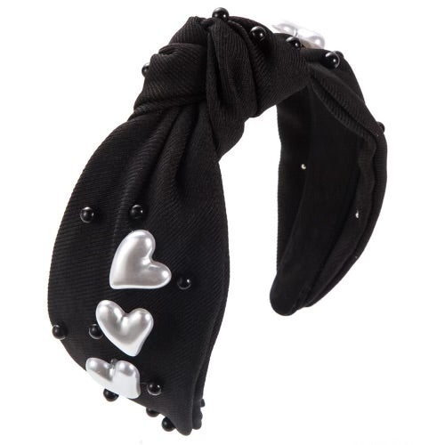 Pearl Heart Handband-270 Accessories- Simply Simpson's Boutique is a Women's Online Fashion Boutique Located in Jupiter, Florida