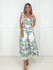 Blue Wildflower Romance Smocked Dress-240 Dresses- Simply Simpson's Boutique is a Women's Online Fashion Boutique Located in Jupiter, Florida