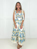 Blue Wildflower Romance Smocked Dress-240 Dresses- Simply Simpson's Boutique is a Women's Online Fashion Boutique Located in Jupiter, Florida