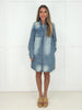 Downtown Denim Dress-240 Dresses- Simply Simpson's Boutique is a Women's Online Fashion Boutique Located in Jupiter, Florida