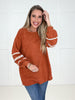 Copper Breeze Lace Detail Pullover-110 Long Sleeves- Simply Simpson's Boutique is a Women's Online Fashion Boutique Located in Jupiter, Florida