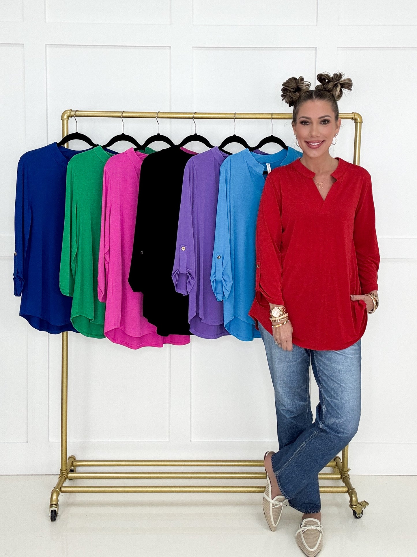 Dear Scarlett Spring Lizzy-110 Long Sleeves- Simply Simpson's Boutique is a Women's Online Fashion Boutique Located in Jupiter, Florida
