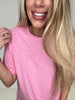 Remy Rhinestone Embellished Top-100 Short Sleeves- Simply Simpson's Boutique is a Women's Online Fashion Boutique Located in Jupiter, Florida