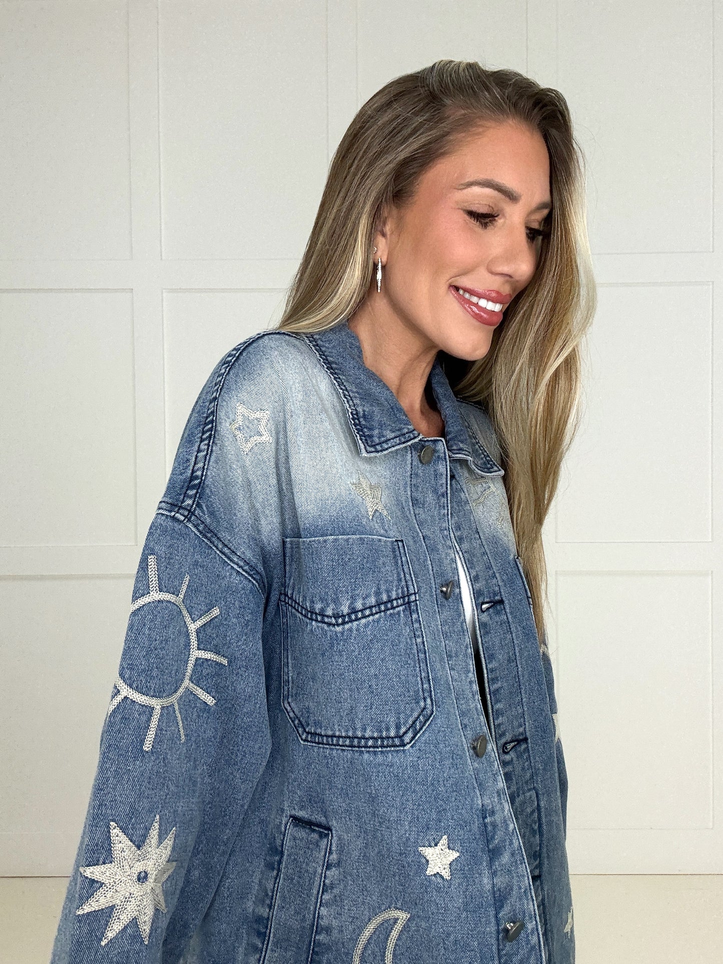 Veveret Celestial Dreams Denim Jacket