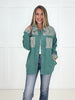Veveret Teal Horizon Corduroy Shacket-180 Outerwear/Jackets- Simply Simpson's Boutique is a Women's Online Fashion Boutique Located in Jupiter, Florida