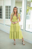 Pistachio Flutter Sleeve Midi Dress-240 Dresses- Simply Simpson's Boutique is a Women's Online Fashion Boutique Located in Jupiter, Florida