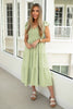 Spring Green Flutter Sleeve Midi Dress-240 Dresses- Simply Simpson's Boutique is a Women's Online Fashion Boutique Located in Jupiter, Florida