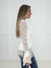Ivory Lace Bell Sleeve Cardigan