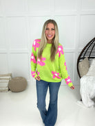 Fun Times Daisy Lightweight Sweater-150 Sweaters- Simply Simpson's Boutique is a Women's Online Fashion Boutique Located in Jupiter, Florida